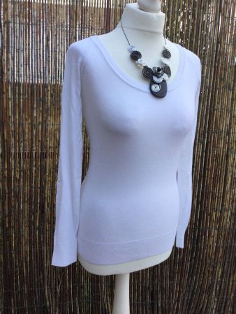 Pull blanc marque CHICOREE, taille M