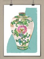 Kunstdruck-KOREANISCHE VASE Nr.1- Poster von Ch. Kitzmüller
