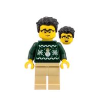 cty1931 Man Green Holyday Sweater LEGO (NEU)