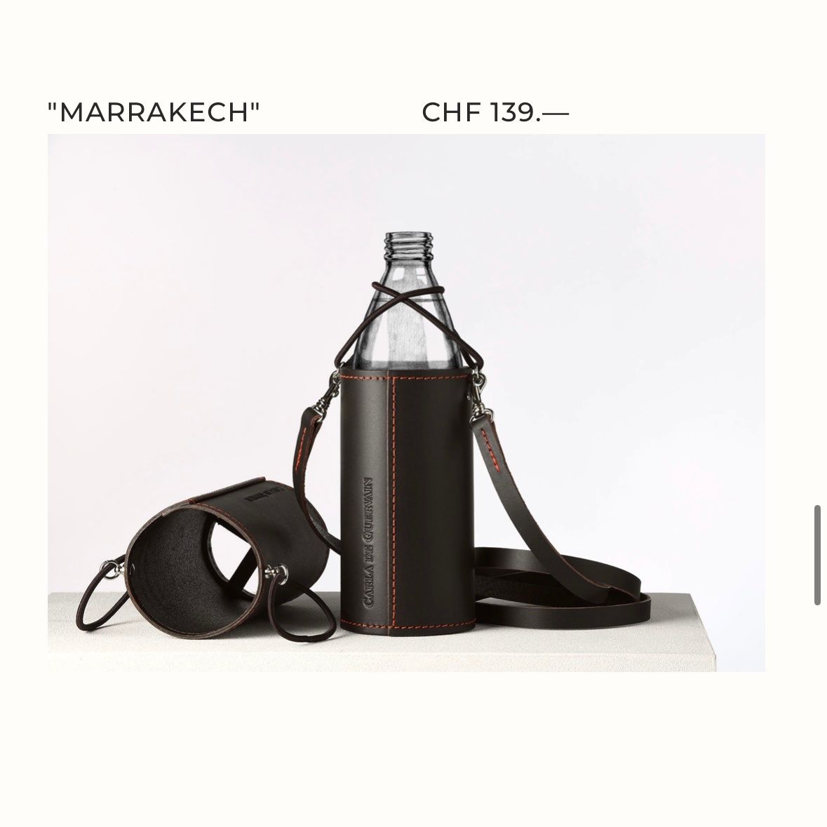 Borse: Carla de Guervain Leder Flaschentasche – Nuovo e nell'imballaggio originale da Birmensdorf ZH venduto da Soo-Young01 1