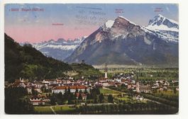 1936 RAGAZ Gesamtansicht alte Karte gelaufen