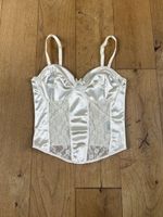 Weisses H&M T Shirt mit Spitze Y2K, Grösse S - Neuwertig!