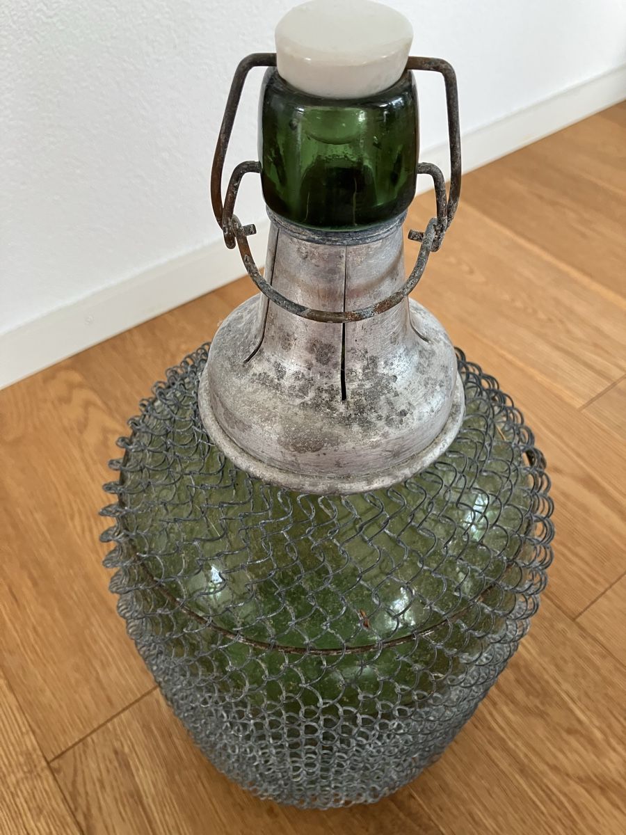 Bottiglie: Antike Flasche mit Drahtgeflecht – Usato da Willisau venduto da son_lq7g 6