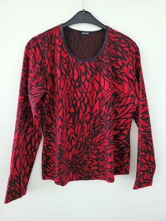 Gerry Weber T-Shirt, rot-schwarz, Grösse 40