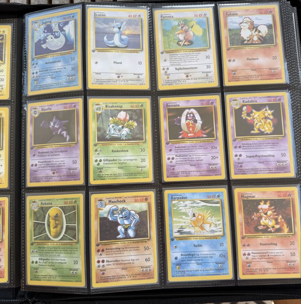 Pokémon Carte collezionabili: Komplettes Base Set 1. Edition Deutsch – Usato da Rüdtligen venduto da Ricorocco77 2