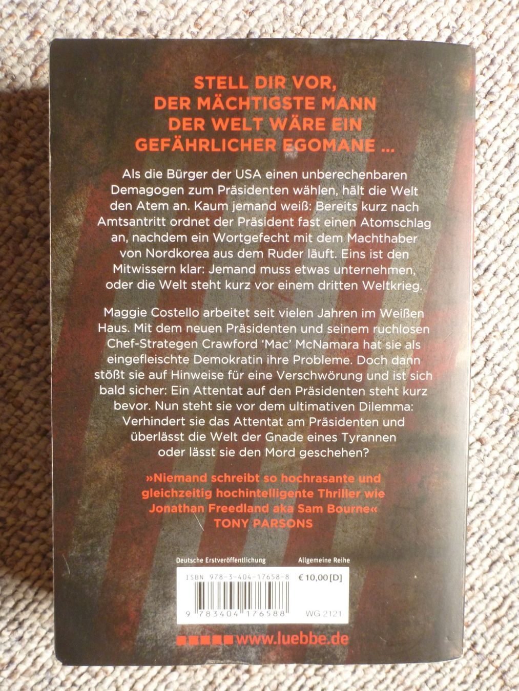 Libri: Sam Bourne - Der Präsident; Thriller – Usato da Sils im Domleschg venduto da Foeniculum 2