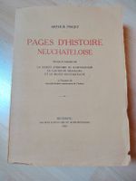 Livre rare : Pages d'Histoire Neuchâteloise, 1935