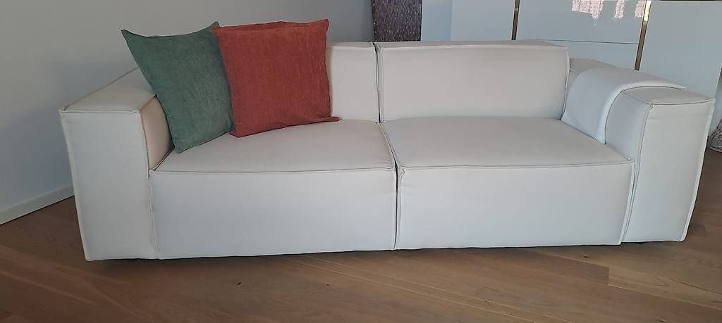 Divani: Elegantes 3-Platz-Sofa,  leinen, elfenbeinfarbig – Usato da Abtwil AG venduto da birgisch01 1