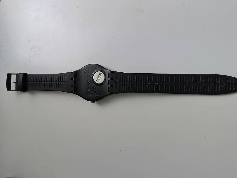 Swatch Uhr schwarz 3