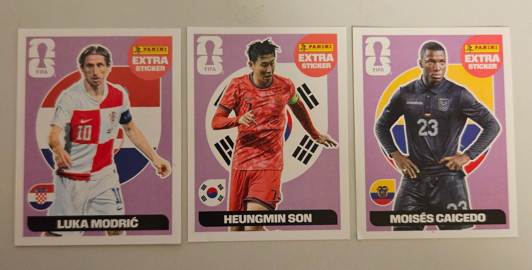 Panini Carte collezionabili: Panini WM 2026 - Extra Sticker Modric / Son / Caicedo – Nuovo (secondo la descrizione) da Fahrweid venduto da TR52