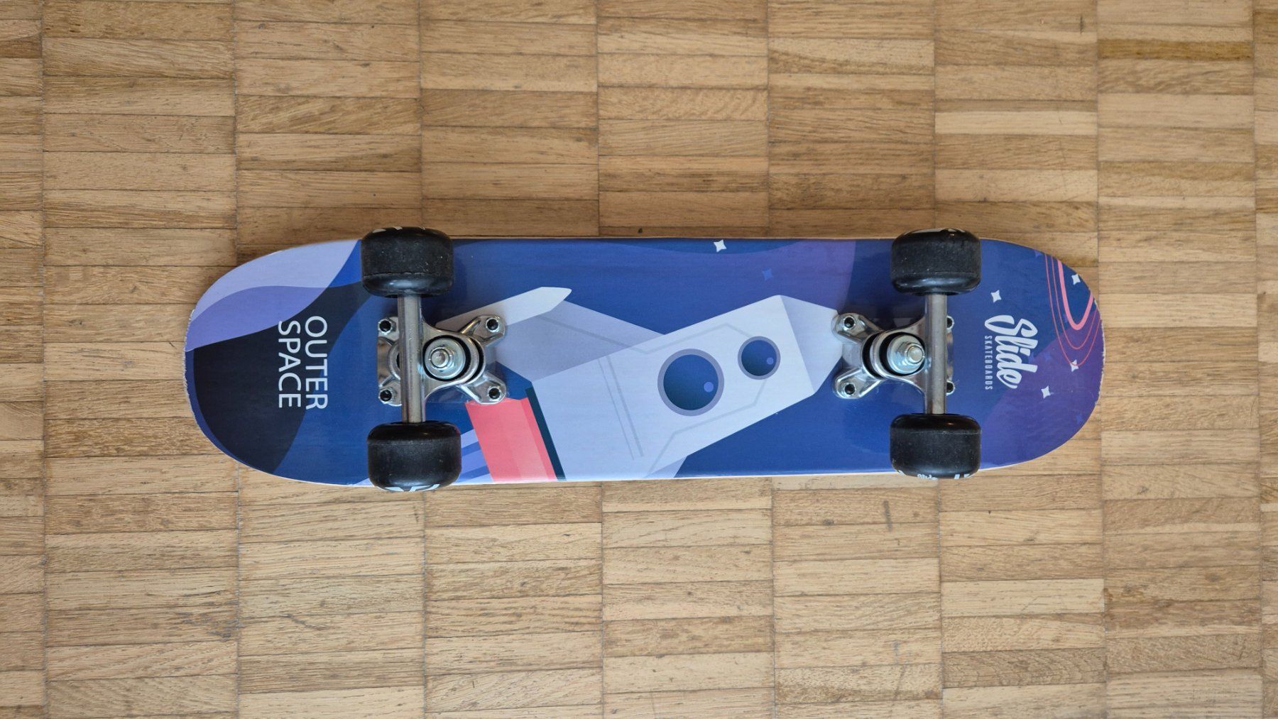Skateboards: Cooles Slide Skateboard "Outer Space" für den Sommer! – Usato da Uster venduto da lis_5tkn 1