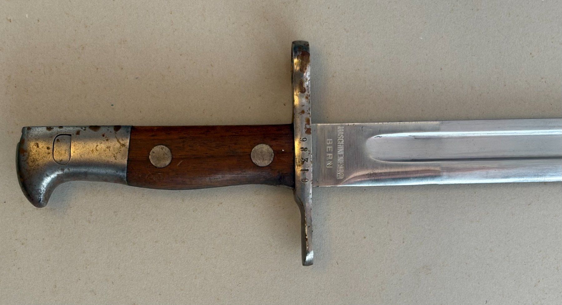Schweizer Armee Armi bianche: VINTAGE BAJONETT SCHWEIZER ARMEE – Usato da Ostermundigen venduto da wini63 4