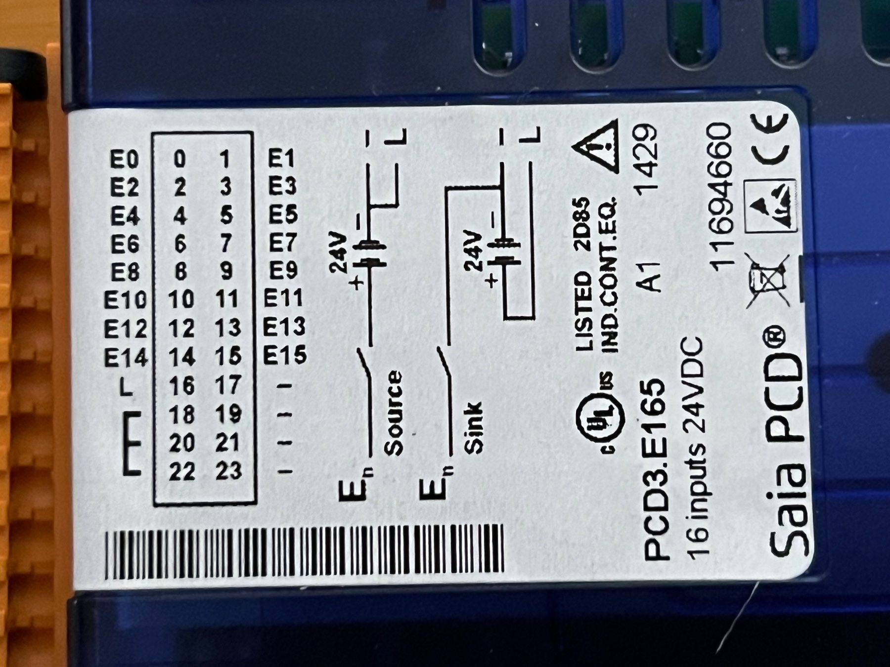 Sistema di controllo: 3 Stück Digital E/A-Module PCD3 16 Kanal – Nuovo e nell'imballaggio originale da Kaltbach venduto da tweka56 2