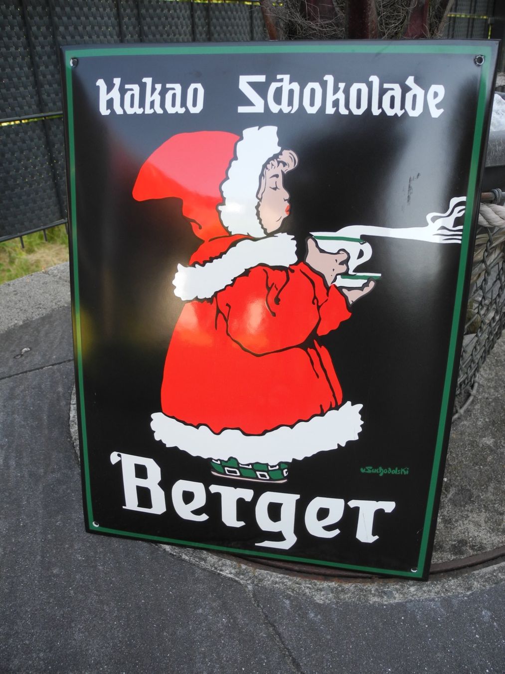 Schilder: SCHOKOLADE BERGER EMAILSCHILD – Gebraucht aus Reinach AG von Huckleberrysix 5