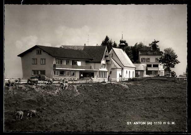 Ansichtskarten: AK St. Anton /App., Häuser und Kapelle – Gebraucht aus Berlin von bartko-reher