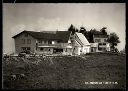 AK St. Anton /App., Häuser und Kapelle