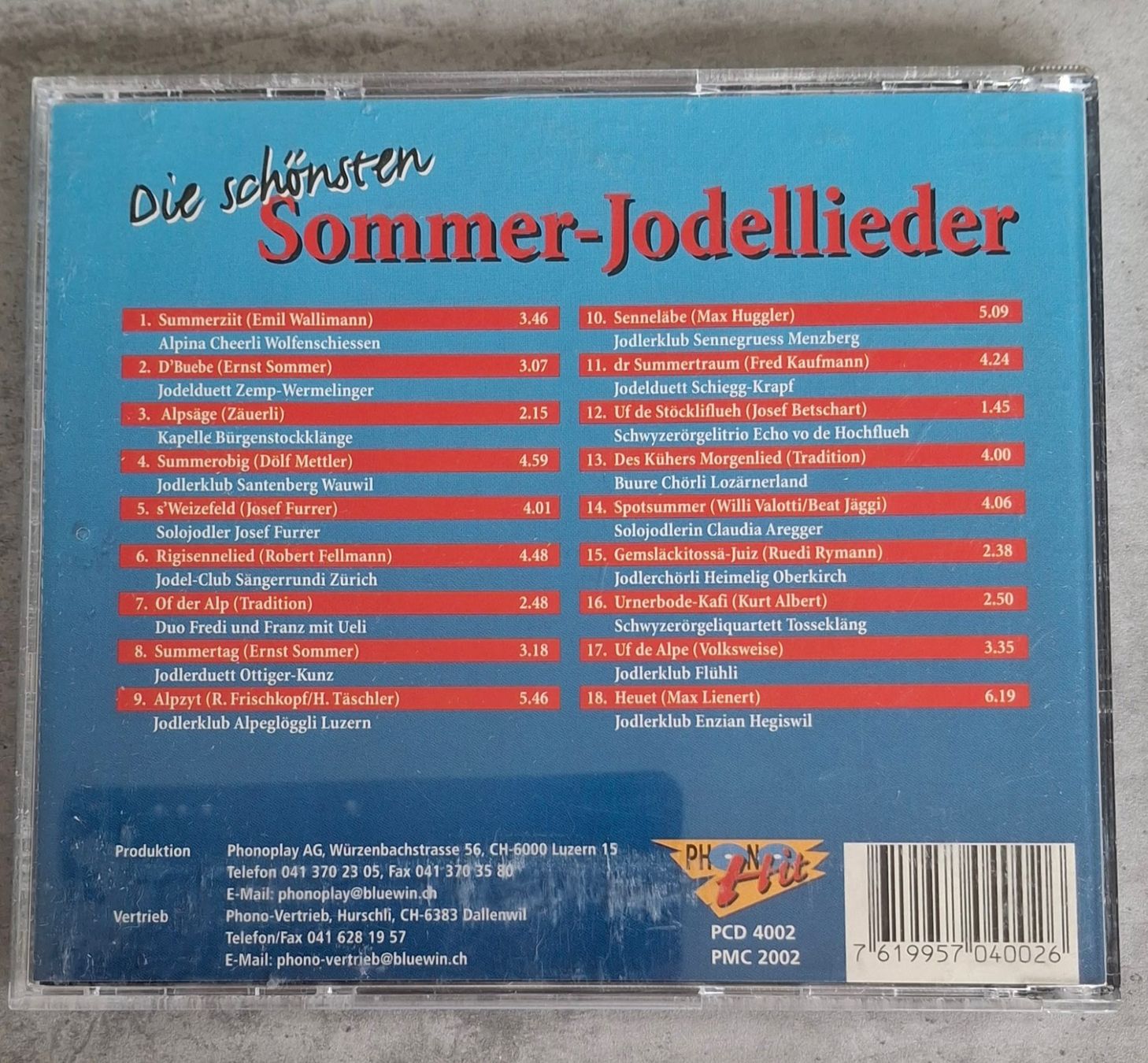 CD: Sommer-Jodellieder – Usato da Reinach BL venduto da Chela04 1