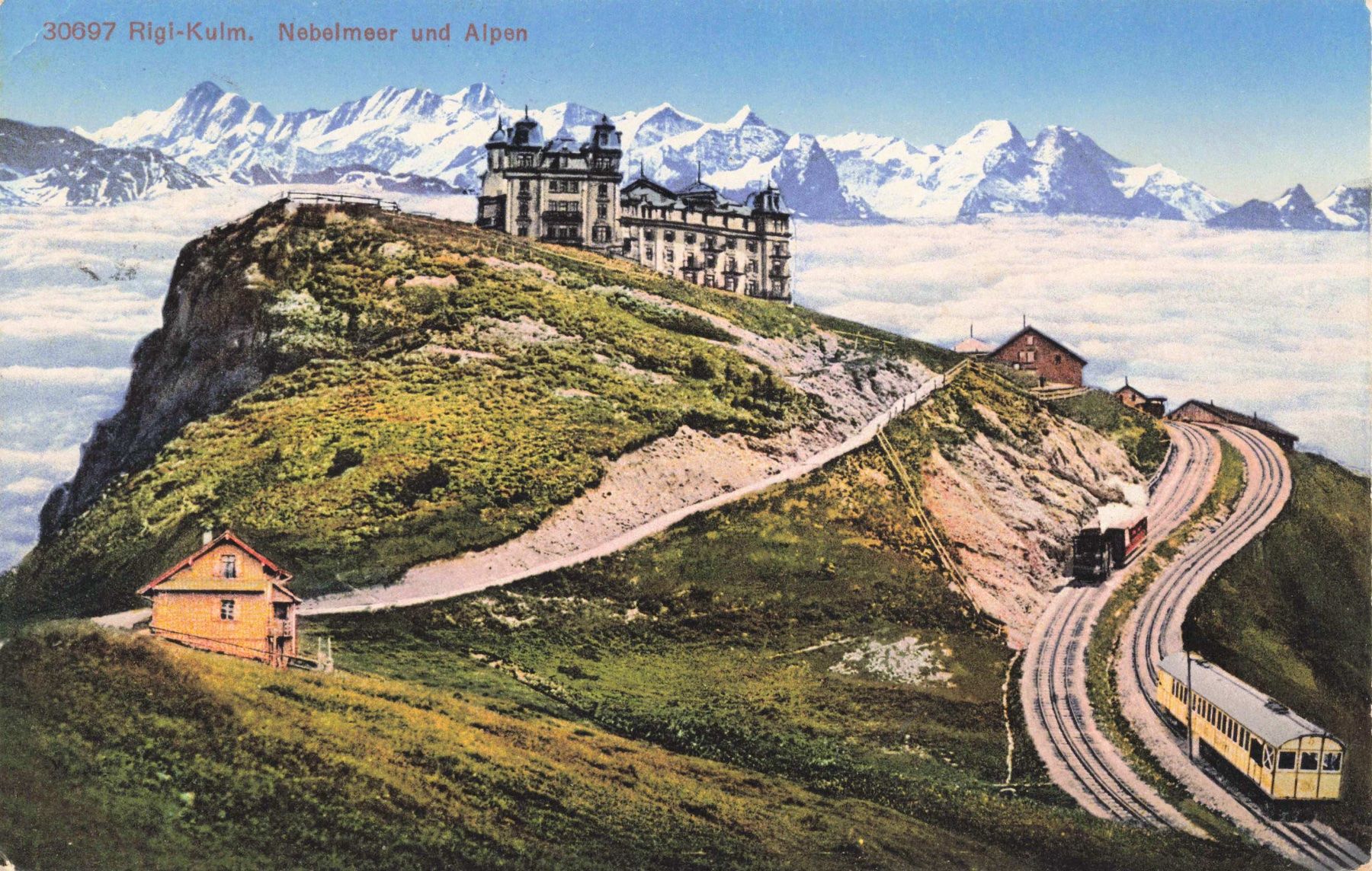 Cartoline postali: Rigi Kulm Banha Bahnhof – Usato da Biasca venduto da Blenio71