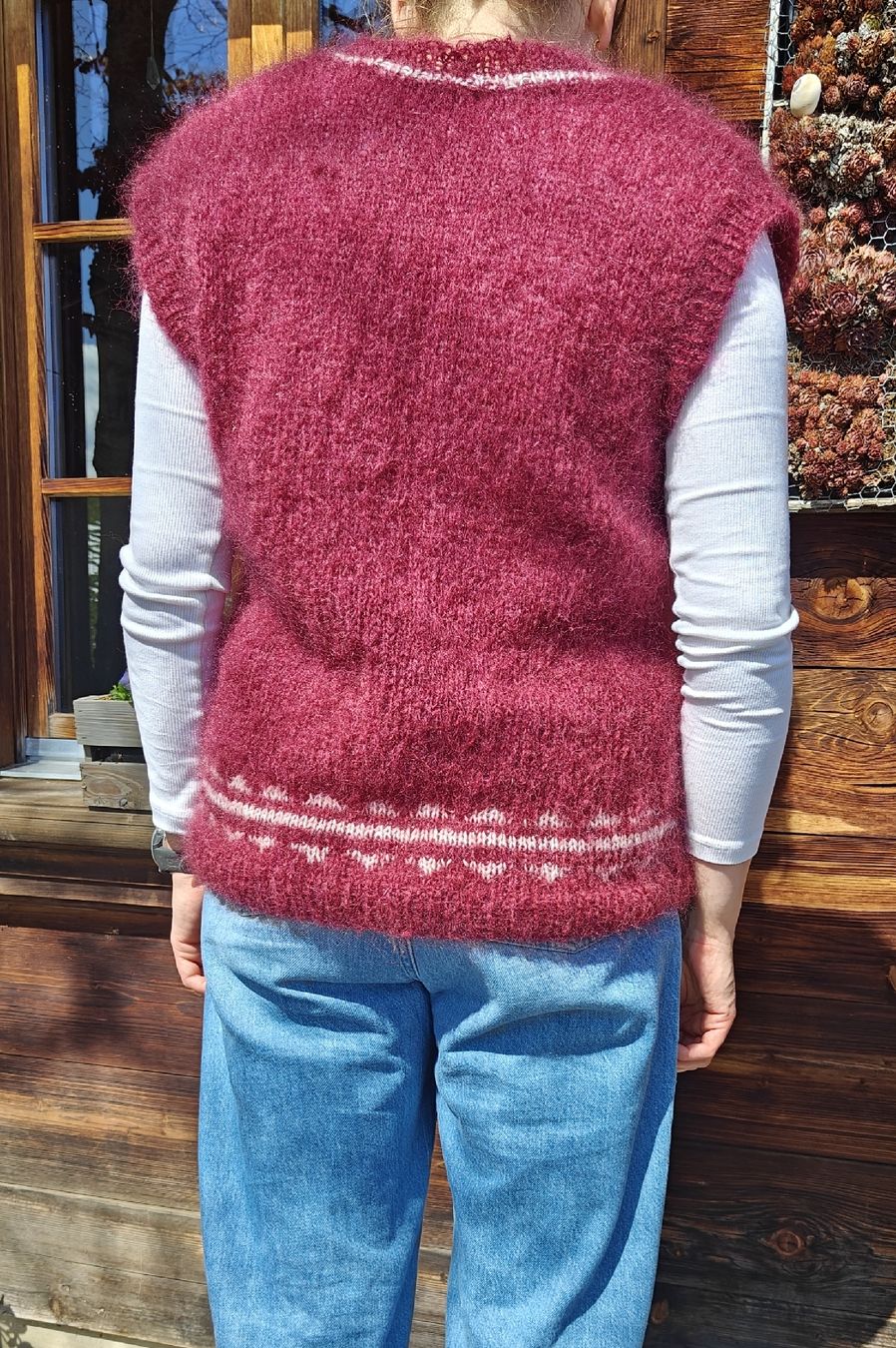 Gilet & Giacche: Kuschlige mohair Weste/Pullunder, handgestrickt – Nuovo (secondo la descrizione) da Bern venduto da Feld11 3