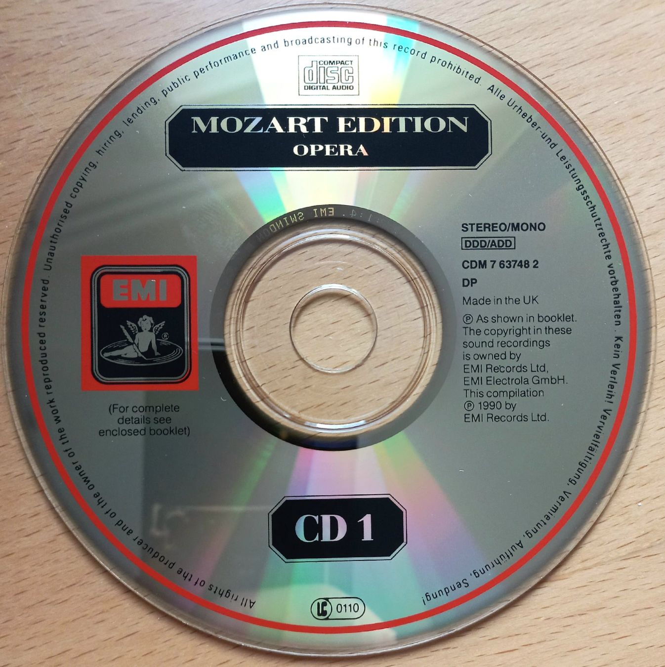 CDs: 2 CD - Mozart - Opern, grosser Querschnitt – Gebraucht aus Niederuzwil von lubimaja 1