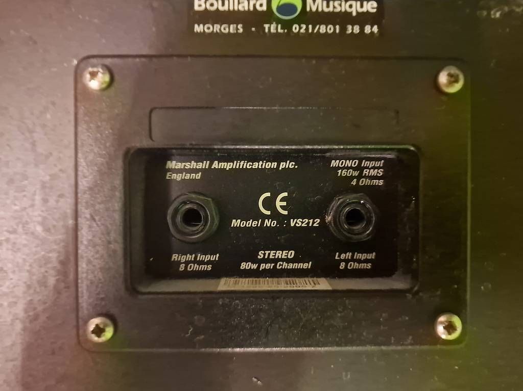 Haut-parleurs: Baffle Marshall stéréo 2x12 – D'occasion à Bettens par vin_2wyp 2