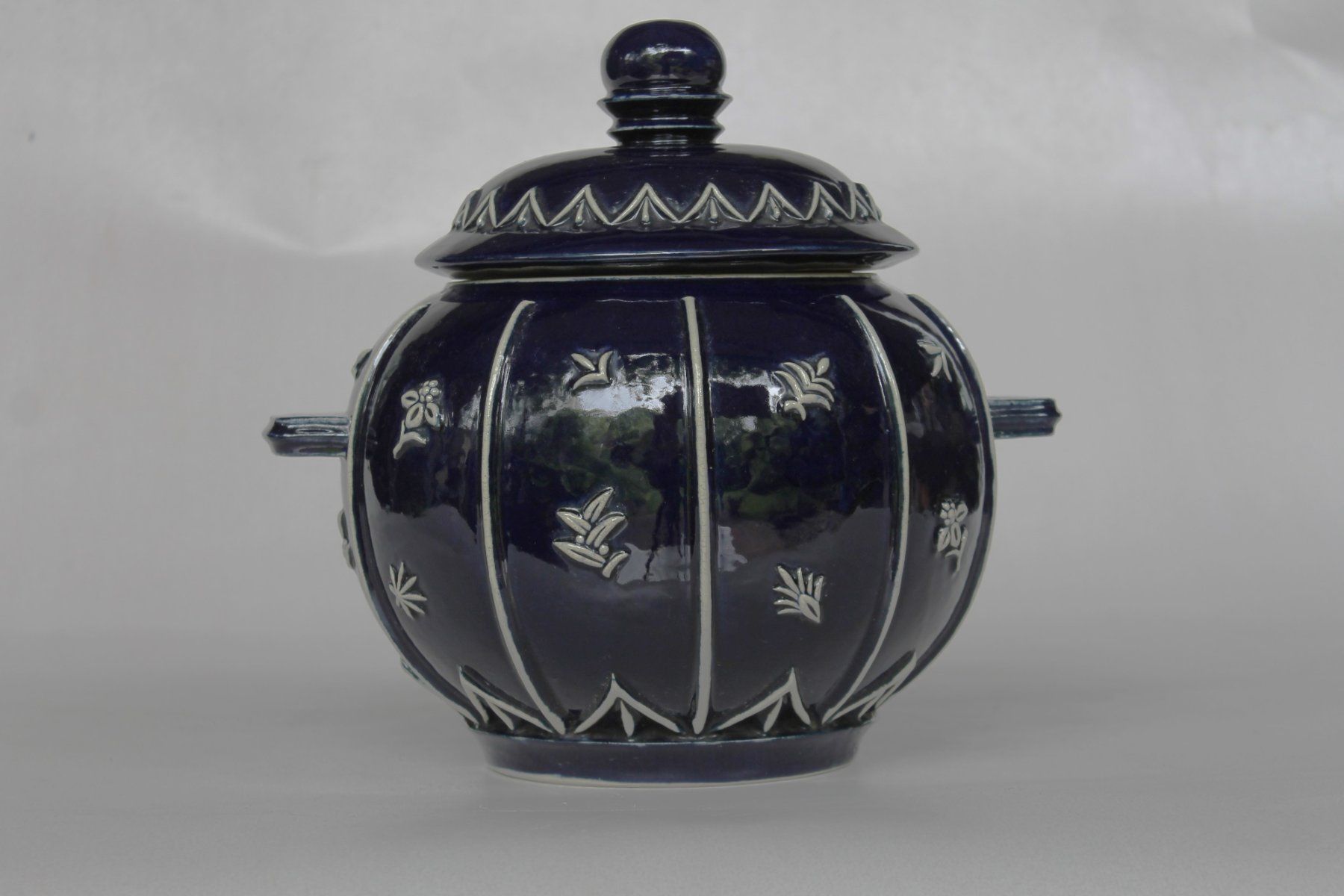 Ciotole: Grosse Merkelbach Jugendstil Dose / Bowle um 1918. – Usato da Bern venduto da secondchoice