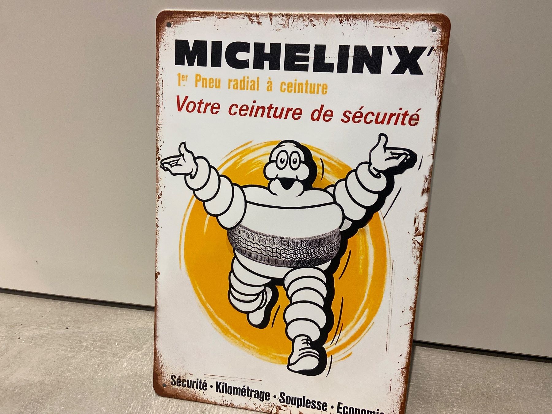 Insegne: MICHELIN X VINTAGE BLECHSCHILD  NEU ! – Nuovo e nell'imballaggio originale da Seon venduto da Aaargauer01 3