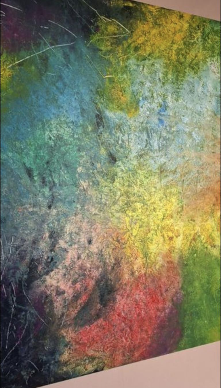 Dipinti: Gemälde " Farbträume" handmade 90×90 – Nuovo (secondo la descrizione) da Riehen venduto da Steinbock1970 3