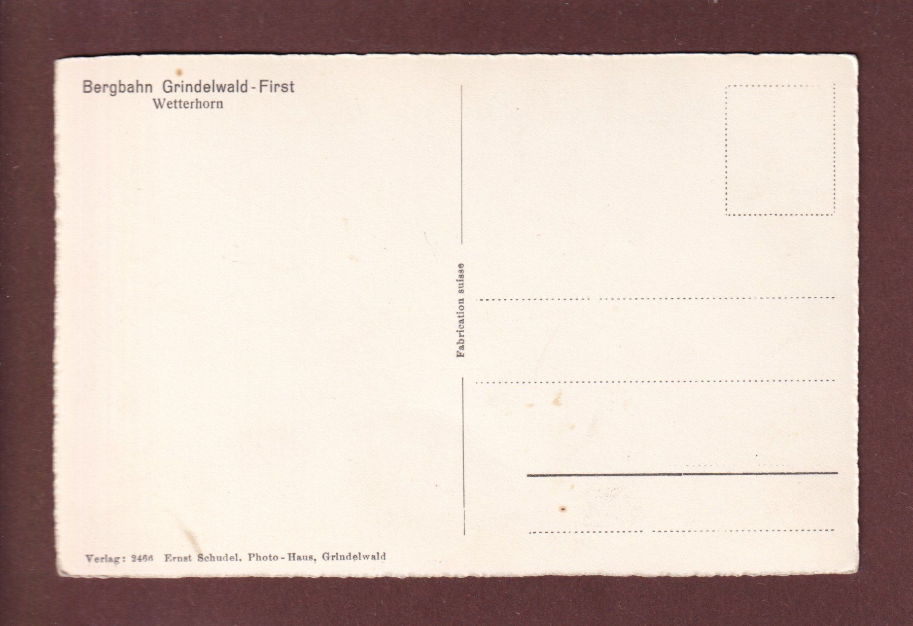 Cartoline postali: Bergbahn GRINDELWALD-FIRST – Usato da Pully venduto da nicecards 1
