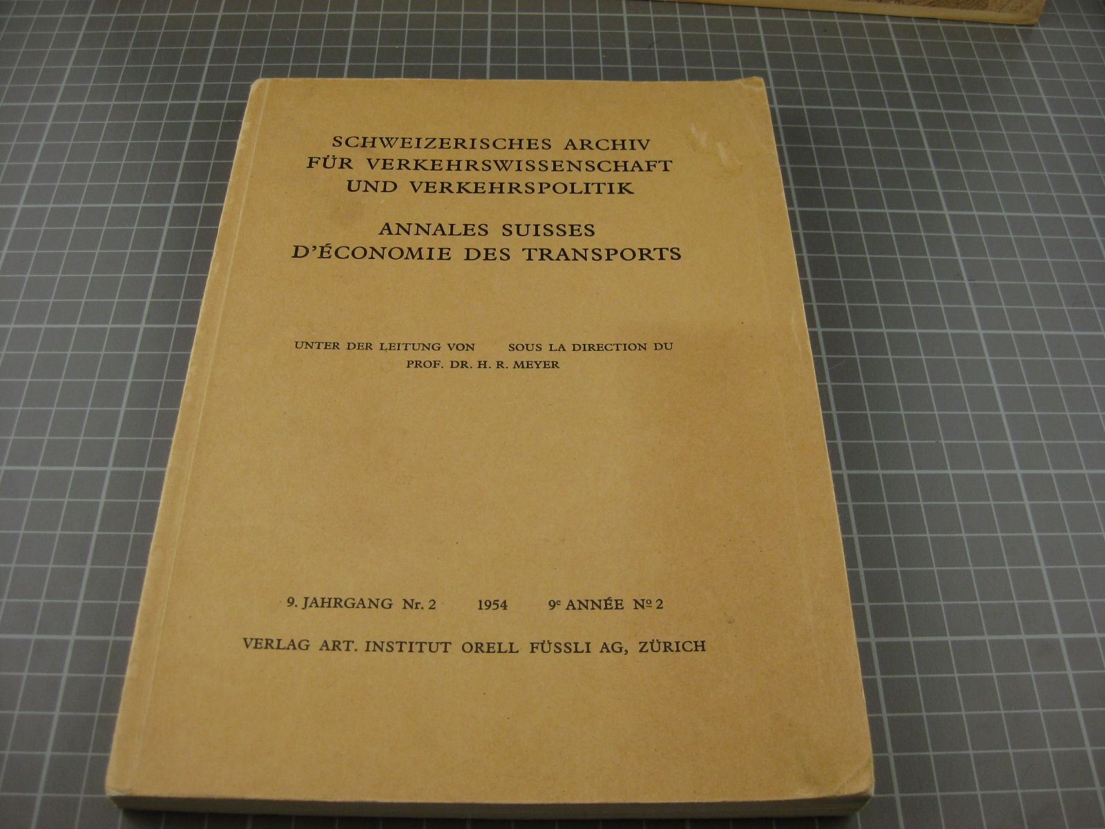 Livres: Schweizerisches Archiv Verkehrs-Wissensc – D'occasion à Malters par Marosko