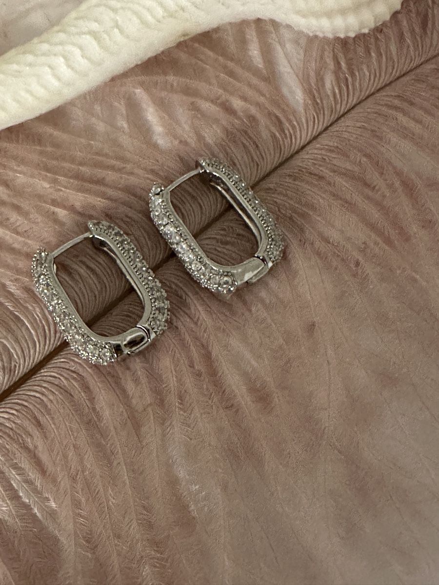Boucles d'oreille: 2 cm grosse Silber 925 mit Zirkonien – Neuf avec emballage d'origine à Niederglatt ZH par Silberschmuck-design 1