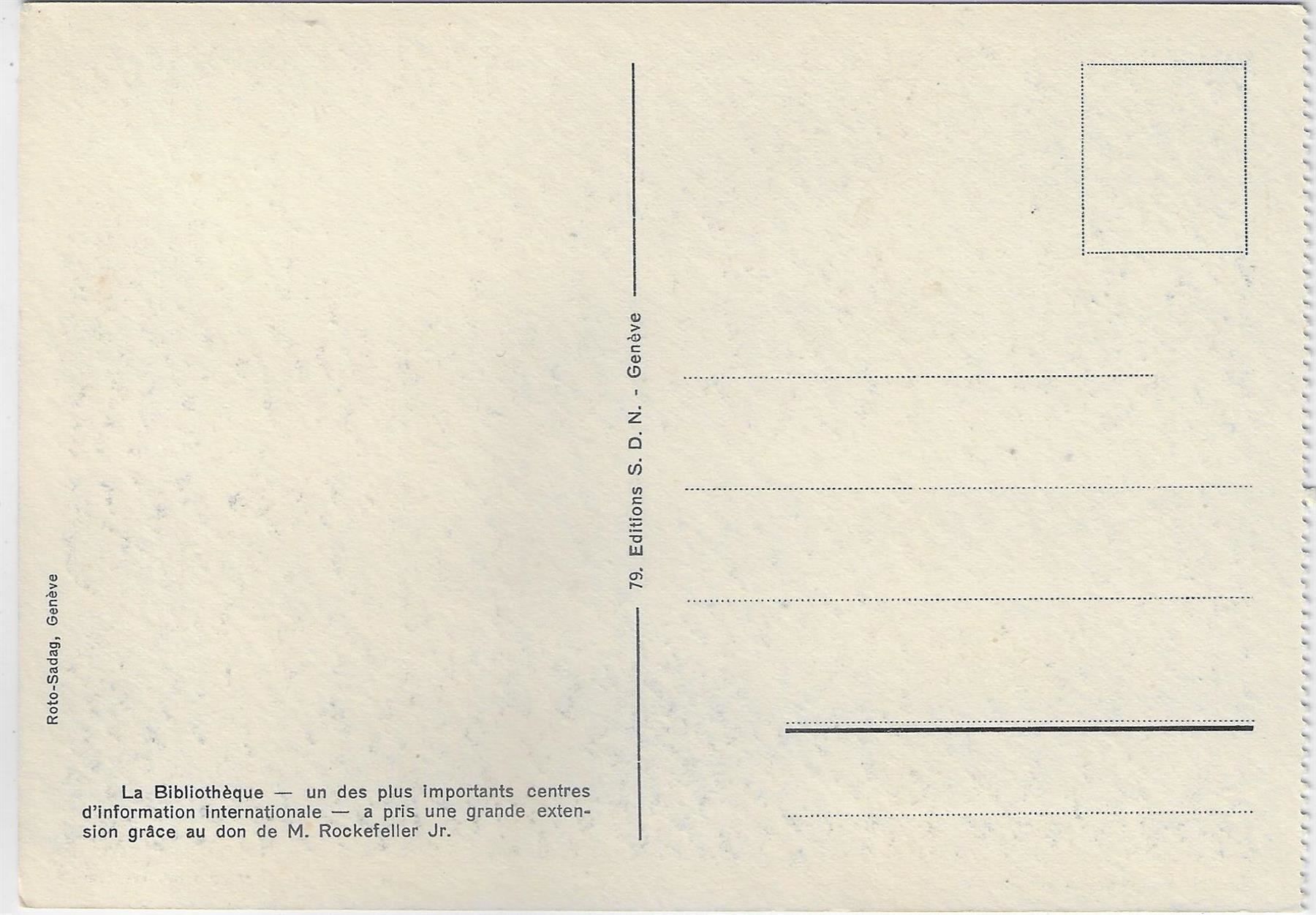 Cartoline postali: Geneve - Société des Nations – Antico da Ettingen venduto da Kartenplanet 1