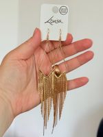 Boucles d'oreilles Lovisa style chaîne longues neuves