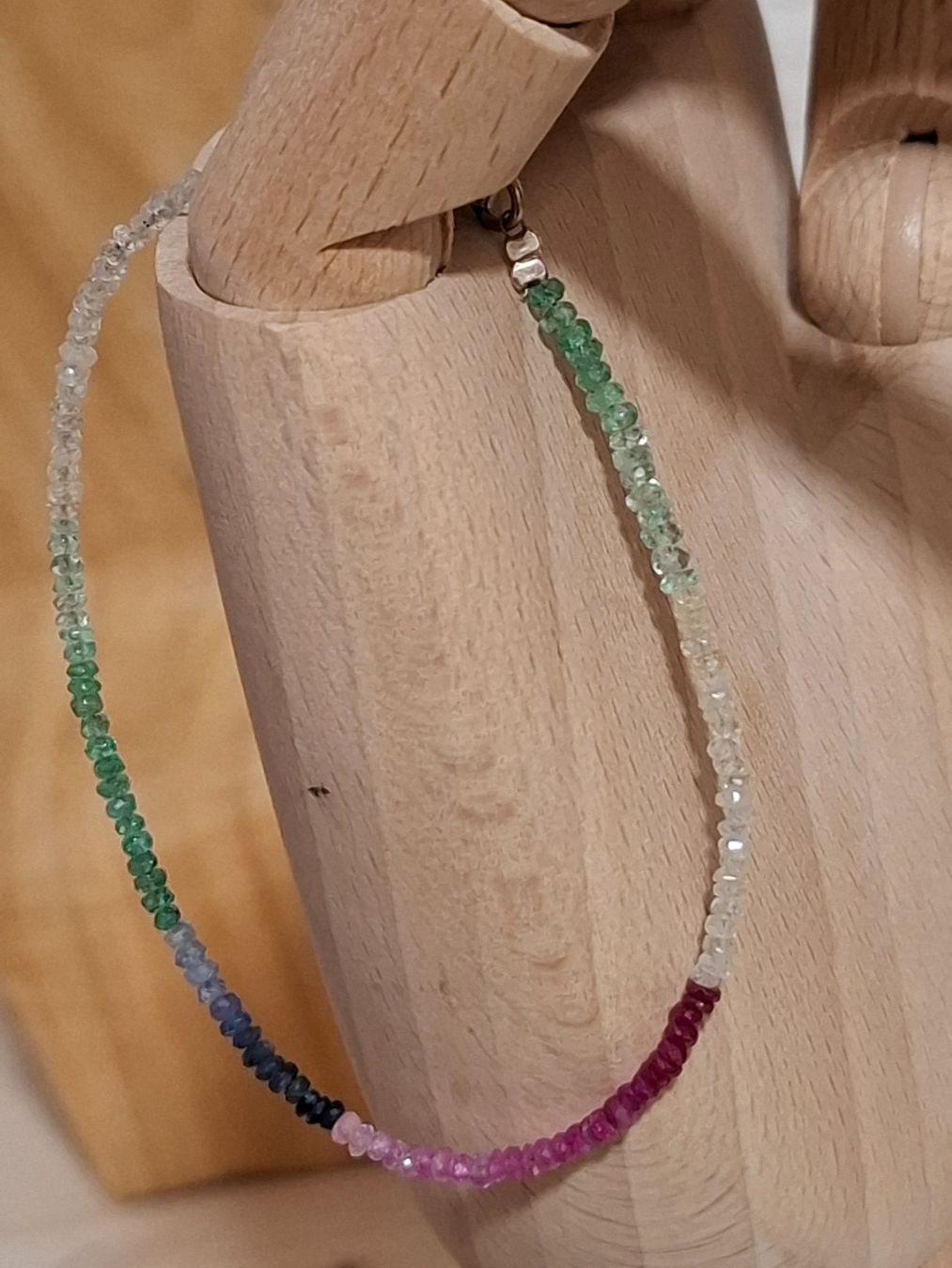 Bracciali & Braccialetti: Edelstein Armband Saphir Multicolor S 925 – Usato da Zwieselberg venduto da Halifaxmendusli 1