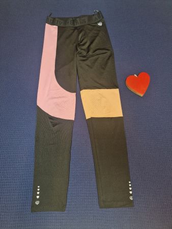 Leggings C&A schwarz bunt Grösse 176 guter Zustand