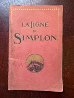 Livre CFF La Ligne du Simplon (1916) - Carte dépliante
