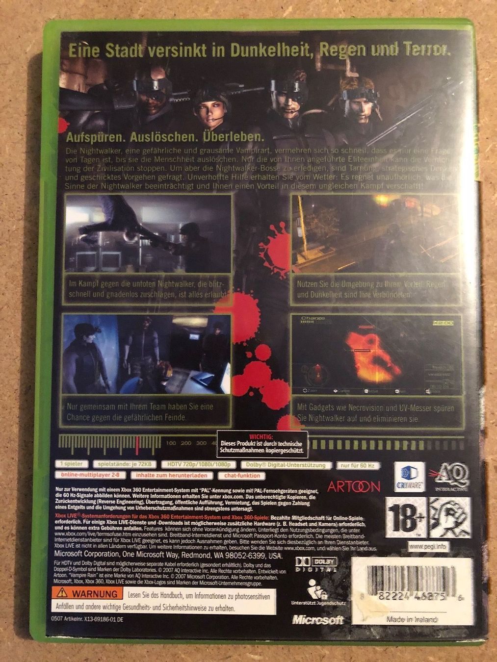 Giochi: Vampire Rain für Xbox 360 – Usato da Kestenholz venduto da Mad18 1