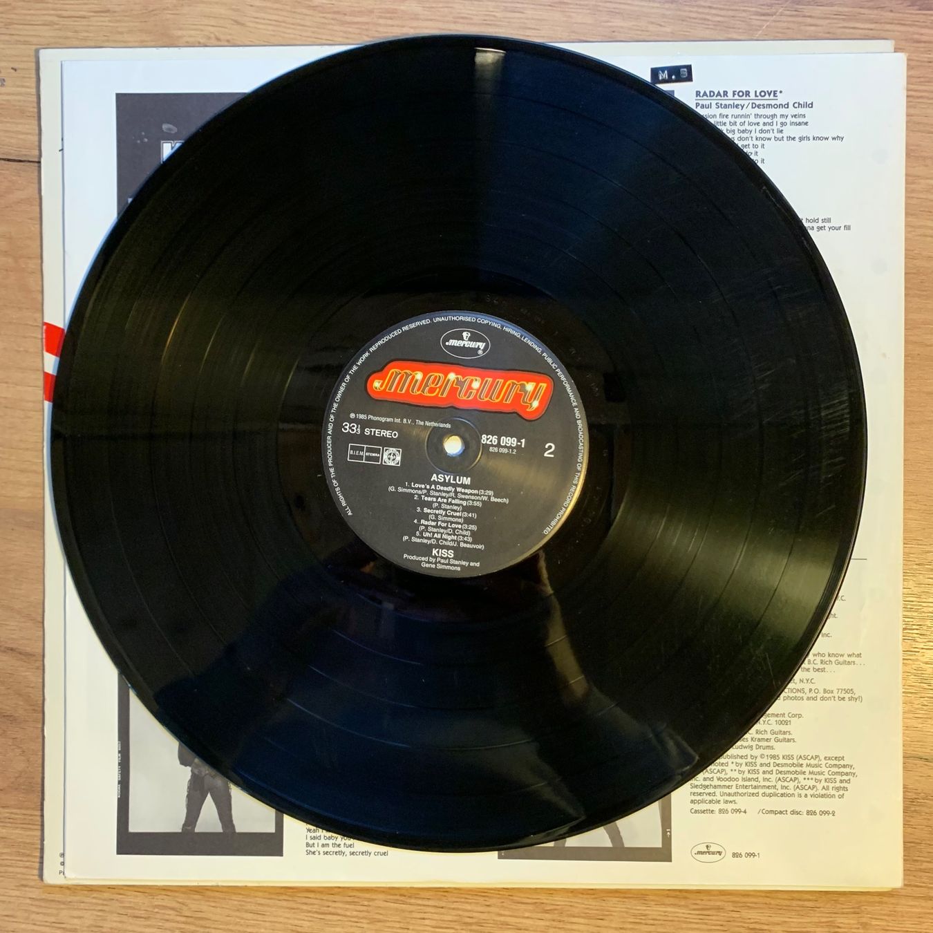 Dischi in vinile: KISS - ASYLUM...OG EU 1985...VG+/VG+ – Usato da Gals venduto da Diskopatshop 3