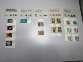 Briefmarken-Sammlung Schweiz, Diverse Motive, (139)