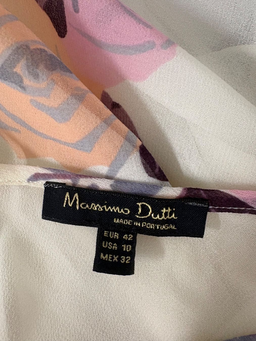 Massimo Dutti Camicette: Massimo Dutti Bluse mit Blumenmuster 42 sommerlich creme – Nuovo (secondo la descrizione) da Regensdorf venduto da secondchancefashion 4