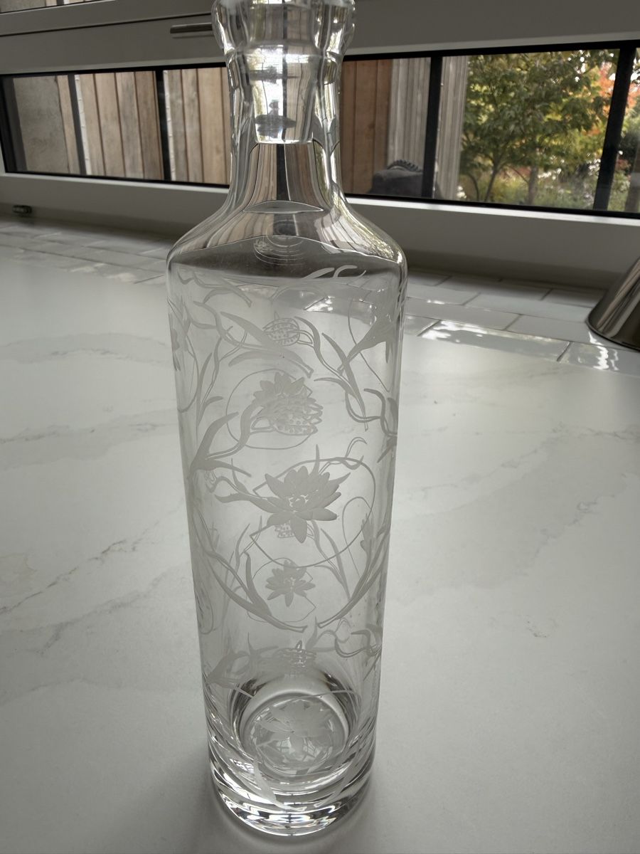 Caraffe: Kristall Karaffe mit geritztem Ornament – Nuovo (secondo la descrizione) da Rohrbach venduto da WhiteCornus 2