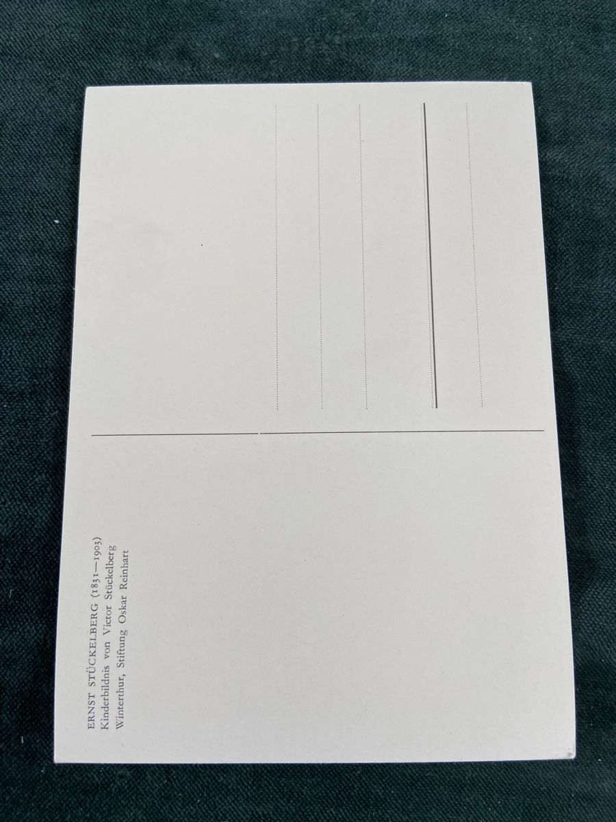 Ansichtskarten: Postkarte Ernst Kinderbild von Viktor Stückelberg  – Gebraucht aus Luzern von waterfront1 1