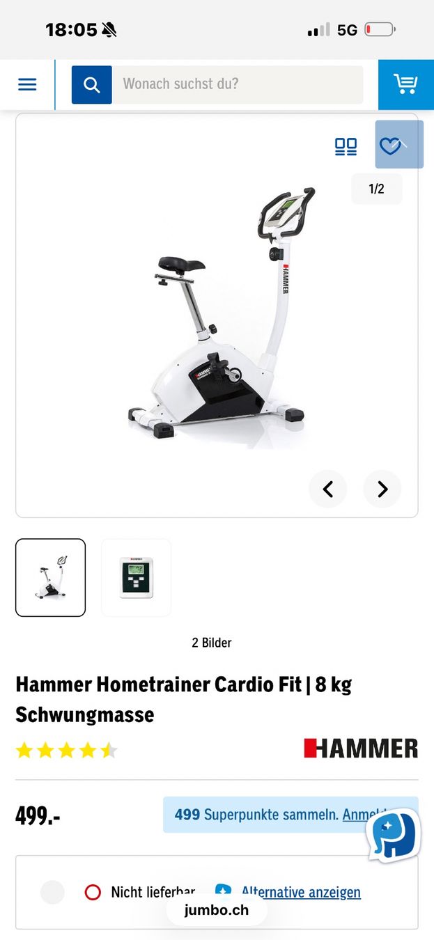 Hometrainer: Heimtrainer Hammer Fit – Gebraucht aus olten von Ri_Sli 5