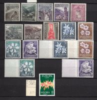 5914  /  ANDORRE 1963-1972 neufs XX