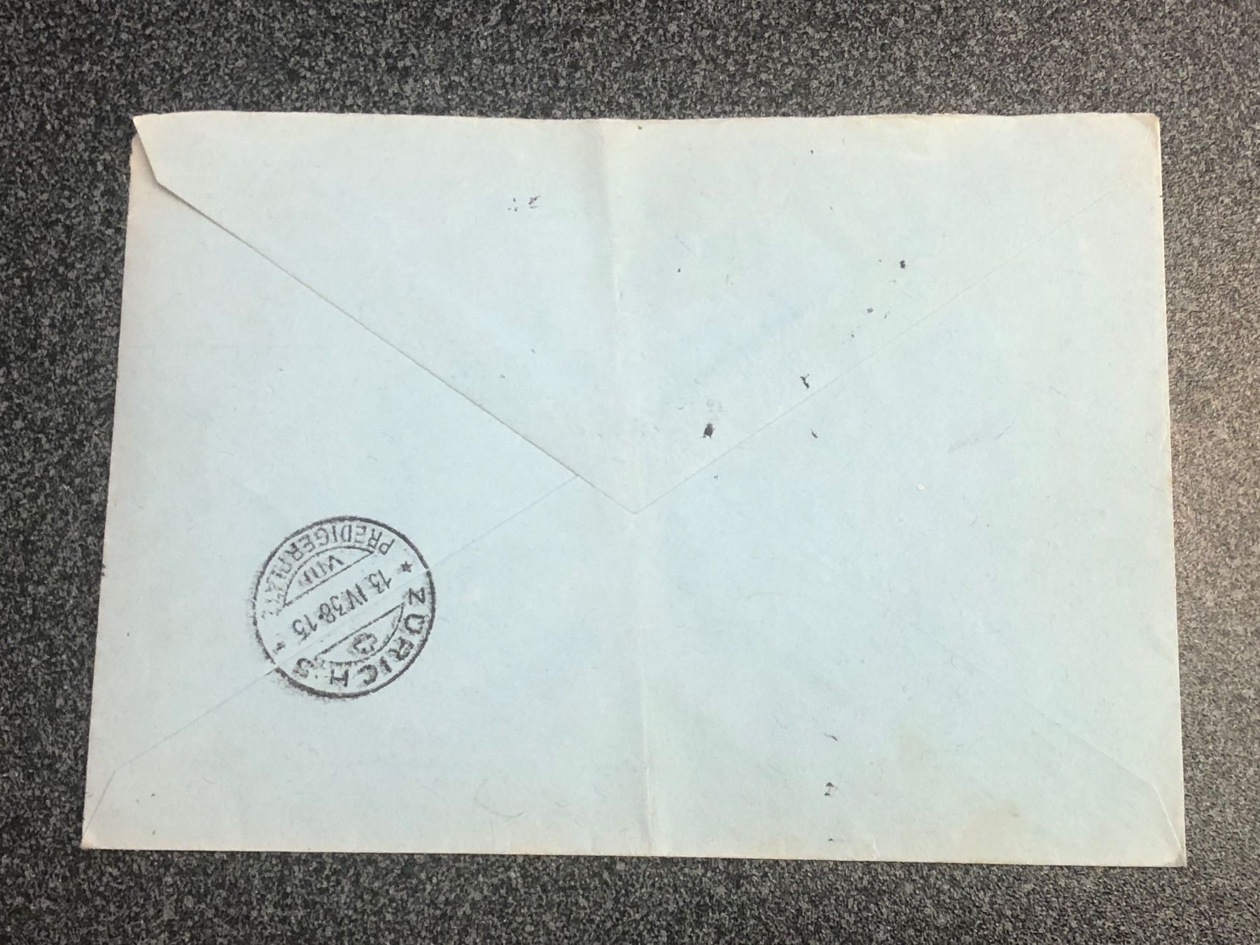 Tutti i francobolli: Brief 1938 Gemeindekanzlei Ossingen – Usato da Lufingen venduto da philatelieshop 1