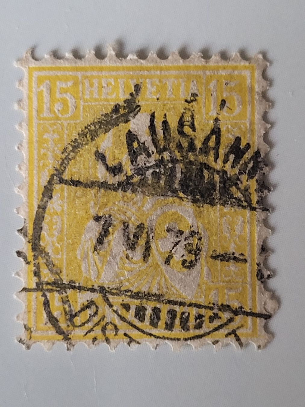 Alle Briefmarken: 1879, Sitzende Helvetia Nr.39 – Gebraucht aus stäfa von brandy66