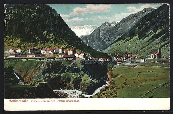 Ansichtskarten: Goeschenen /Gotthardbahn, Panorama und d – Gebraucht aus Berlin von bartko-reher