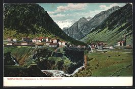 Goeschenen /Gotthardbahn, Panorama und d
