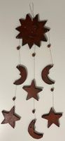 Mobile / Windspiel aus Ton - Sonne - Mond - Stern