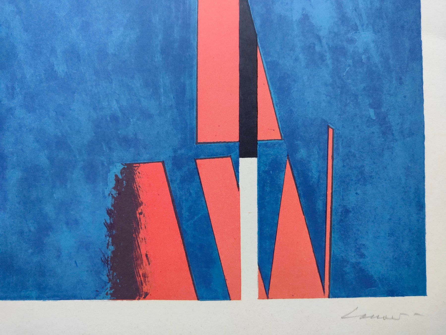 Grafica & Litografie: Claude LOEWER (1917 - 2006) Composition abstraite – Usato da Chêne-Bougeries venduto da Art-T55 3